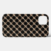 Coques Case-Mate iPhone Tan sur noir (Verso (horizontal))