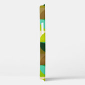 Coques Case-Mate iPhone Tan vert et feuille Brown Motif moderne (Verso / Droite)
