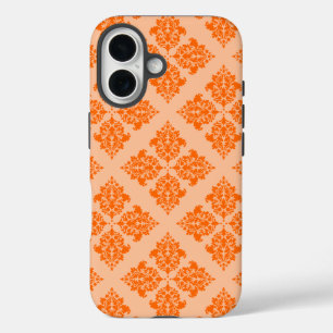 Coques iPhone 16 Tangerine Damask marocain
