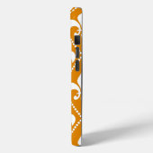 Coques Case-Mate iPhone Tangerine Fleur de Lis (Verso / Gauche)