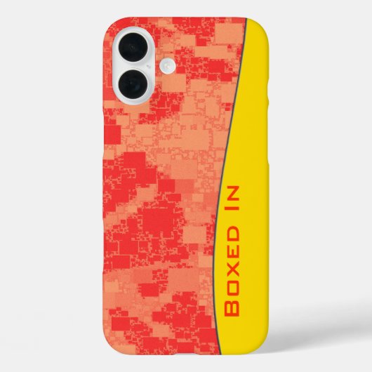 Coques Case-Mate iPhone Tangerine géométrique Zeal Abstrait Motif (Verso)