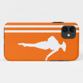 Coques Case-Mate iPhone Tangerine Grandes Modernes avec Silhouette Mode (Dos (Horizontal))