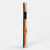 Coques Case-Mate iPhone Tangerine Grille moderne avec Monogramme (Dos/Droite)