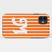 Coques Case-Mate iPhone Tangerine Poppy Safari Stripe (Dos (Horizontal))