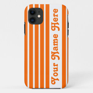 Etui iPhone Case-Mate Tangerine Safari Stripe avec le nom