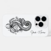 Coques Case-Mate iPhone Tangle Art : Motif floral - (Verso (horizontal))