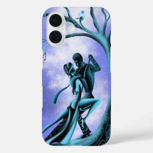 Coques iPhone 16 Tango sur la Lune : Danse romantique sous les étoi