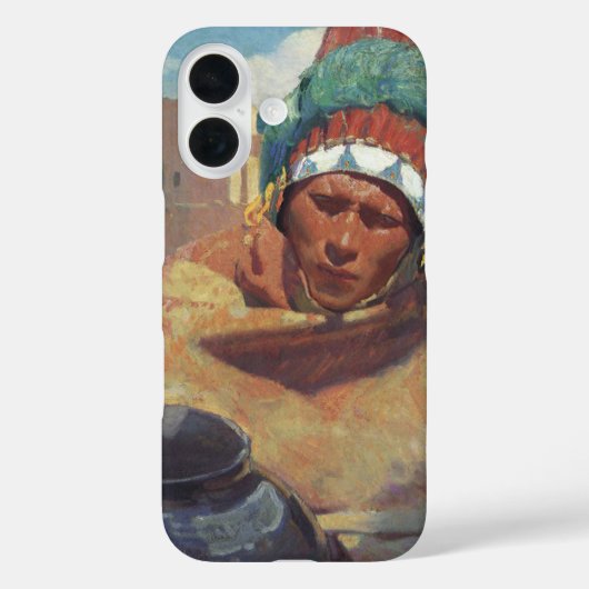 Coques Case-Mate iPhone Taos Indien tenant une cruche d'eau par Blumensche (Verso)