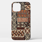 Coques Case-Mate iPhone Tapa hawaïen : Patchwork tribal (Verso)