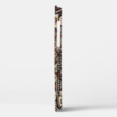 Coques Case-Mate iPhone Tapa hawaïen : Patchwork tribal (Verso / Gauche)