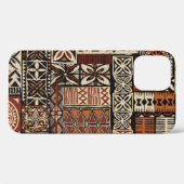 Coques Case-Mate iPhone Tapa tissu tribal de style hawaïen abstrait patchw (Verso (horizontal))