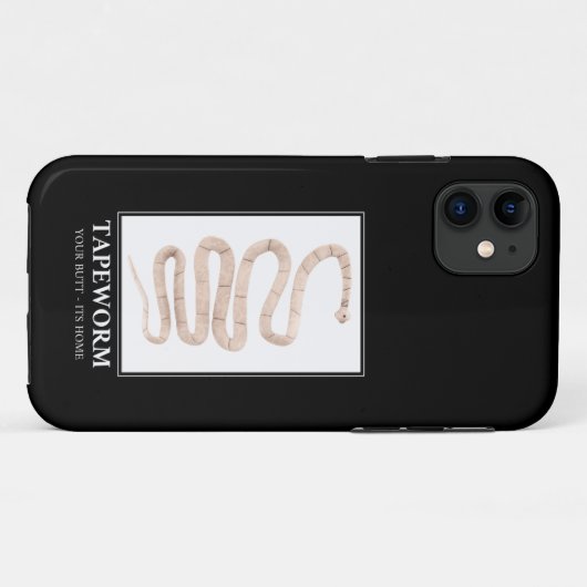 Coques Case-Mate iPhone Tapeworm Your Butt sa maison (Dos (Horizontal))