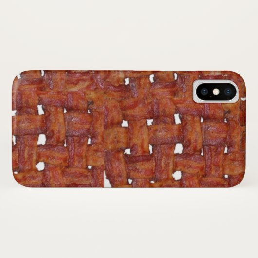 Coques Case-Mate iPhone Tapis de bacon tissé (Dos (Horizontal))