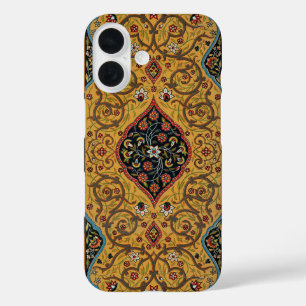Coques iPhone 16 Tapis Persan Ancien Élégant Design