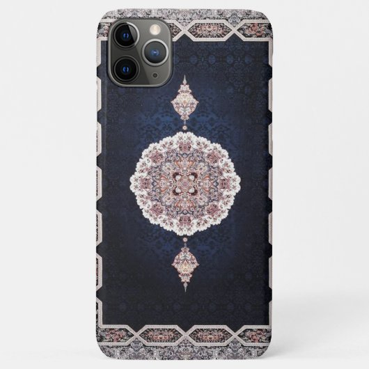 Coques Case-Mate iPhone Tapis persan turc antique bleu (Dos)