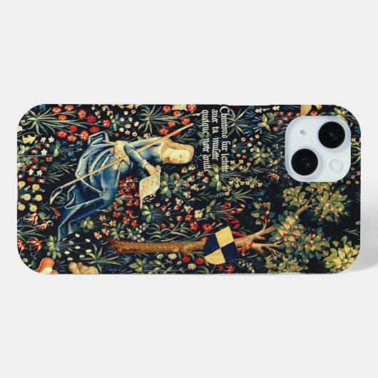 Coques Case-Mate iPhone Tapisserie de la Renaissance médiévale Bergers et (Verso (horizontal))