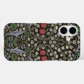 Coques Case-Mate iPhone Tapisserie florale de ronce de William Morris (Verso (horizontal))