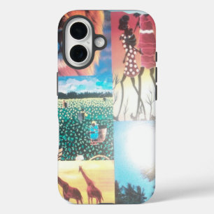 Coques iPhone 16 Tapisserie kenyane : Faune, Culture, Beauté côtièr