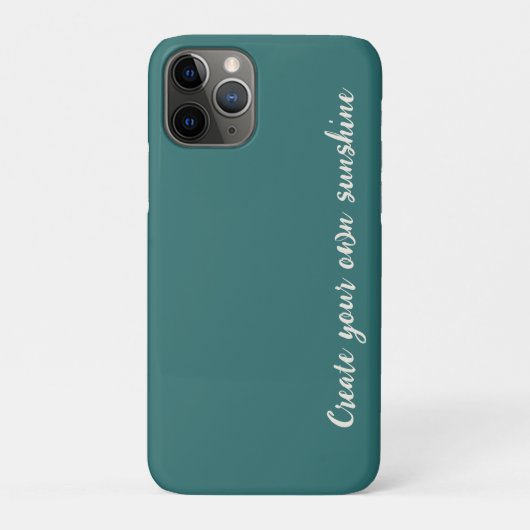 Coques Case-Mate iPhone Tapisserie Moderne Alexandrite Sarcelle Monogramme (Dos)