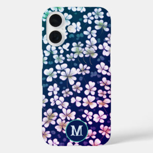 Coques iPhone 16 Tapisserie Shamrock Émeraude : Délice Vert Foncé