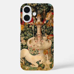 Coques iPhone 16 Tapisseries de licorne médiévale Impression : Met
