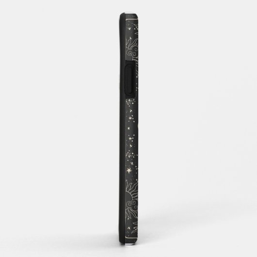 Coques Case-Mate iPhone Tarot foncé esthétique Soleil Lune Nuages (Dos/Droite)