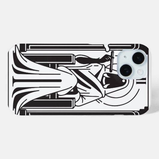 Coques Case-Mate iPhone Tarot High Prestess Weight Fumer Occulte (Verso (horizontal))