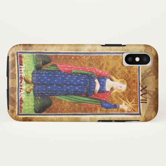 COQUES Case-Mate iPhone TAROTS ANCIENS RENAISSANCE 17 / L'ÉTOILE (Dos (Horizontal))