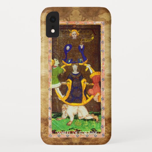 COQUES Case-Mate iPhone TAROTS DE RENAISSANCE ANTIQUE 10 / ROUE DE FORTUNE (Dos)