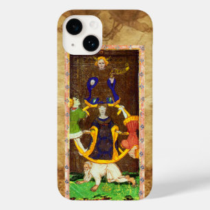 COQUE POUR iPhone 14 TAROTS DE RENAISSANCE ANTIQUE 10 / ROUE DE FORTUNE