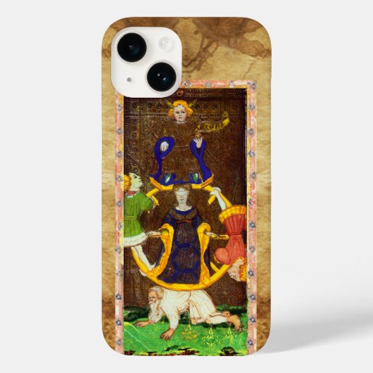 COQUES Case-Mate iPhone TAROTS DE RENAISSANCE ANTIQUE 10 / ROUE DE FORTUNE (Verso)