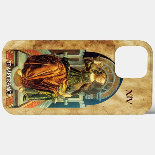 COQUES Case-Mate iPhone TAROTS DE RENAISSANCE ANTIQUE 14 / TEMPÉRANCE (Verso (horizontal))