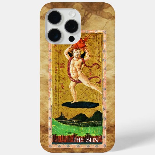 COQUES Case-Mate iPhone TAROTS DE RENAISSANCE ANTIQUE 19 / LE SOLEIL (Verso)