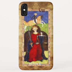 COQUE POUR iPhone XS MAX TAROTS DE RENAISSANCE ANTIQUE 8 / JUSTICE
