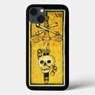 iPhone 13 CASE TAROTS DE RENAISSANCE ANTIQUE / ACE D'ÉPÉE