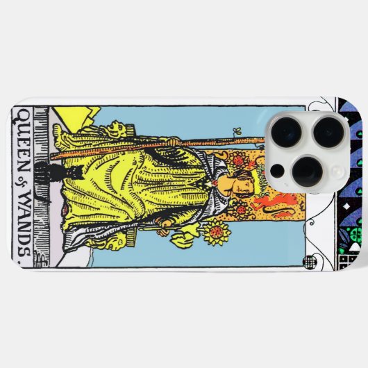 COQUES Case-Mate iPhone TAROTS/ REINE DE WANDS (Verso (horizontal))