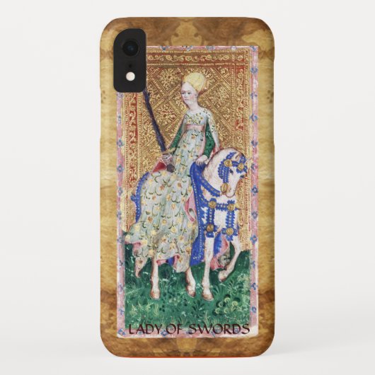 COQUES Case-Mate iPhone TAROTS RENAISSANCE ANTIQUE / DAME D'ÉPÉES (Dos)
