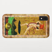 Coques Case-Mate iPhone TAROTS RENAISSANCE ANTIQUES 19 LE SOLEIL Monogramm (Dos (Horizontal))