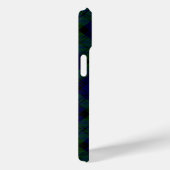 Coques Case-Mate iPhone Tartan Black Watch bleu vert carreaux (Verso / Droite)