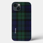 Coques Case-Mate iPhone Tartan Black Watch Plaid (Verso)
