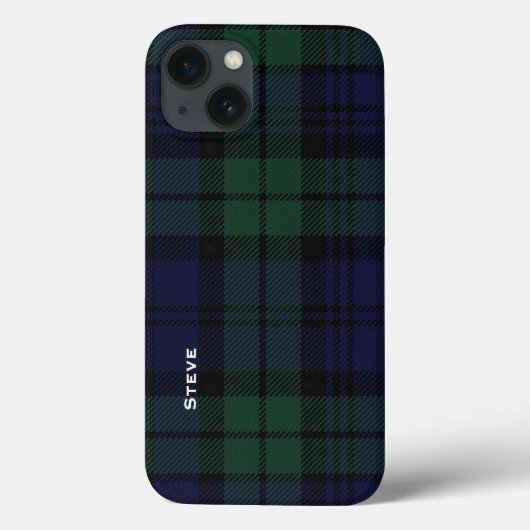 Coques Case-Mate iPhone Tartan Black Watch Plaid (Verso)