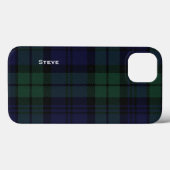 Coques Case-Mate iPhone Tartan Black Watch Plaid (Verso (horizontal))