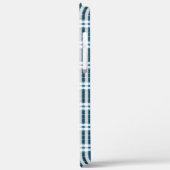 Coques Case-Mate iPhone Tartan bleu et blanc (Verso / Gauche)