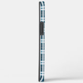 Coques Case-Mate iPhone Tartan bleu et blanc (Verso / Droite)