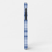 Coques Case-Mate iPhone Tartan - Bleu foncé à clair - Téléphone (Dos/Gauche)