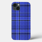 Coques Case-Mate iPhone Tartan bleu plaid (Verso)