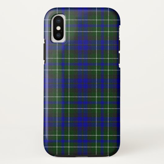 Coques Case-Mate iPhone Tartan bleu vert Macneil de Colonsay (Dos)