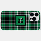 Coques Case-Mate iPhone Tartan - Boîtier de téléphone noir vert et blanc c (Verso (horizontal))