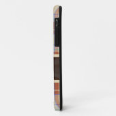 Coques Case-Mate iPhone Tartan Brown orange avec ruban (Dos/Gauche)