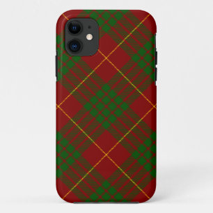 Coque Case-Mate Pour iPhone Tartan Cameron rouge vert carreau